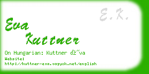 eva kuttner business card